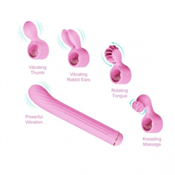 Magic Stick S1 Plus Multi-Functioning Vibe - Pink