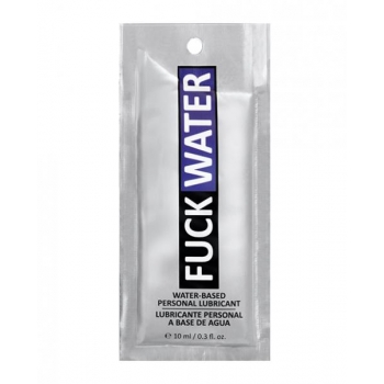 Fuck Water .3 Oz Clear Water Based Lubricant Pillow Packs