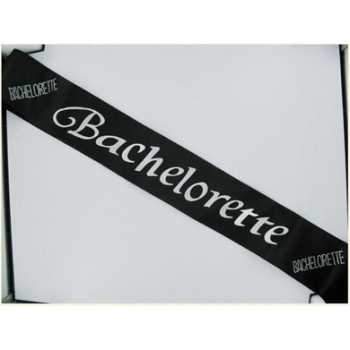 Bachelorette Black Sash