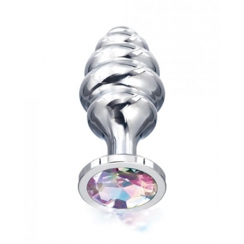 Nixie Honey Dripper Medium Ribbed Stainless Steel Plug