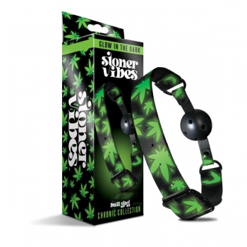 Stoner Vibe Chronic Collection Glow In The Dark Ball Gag Breathable