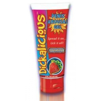 Dickalicious Penis Arousal Gel 2oz Strawberry