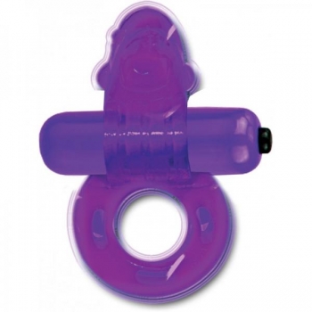 Purrfect Pet Cock Ring Tickle Me Dolphin Purple
