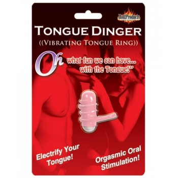 Premium Pink Tongue Dinger Vibrating Tongue Ring