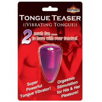 Tongue Teaser Silicone Oral Vibrator - Purple