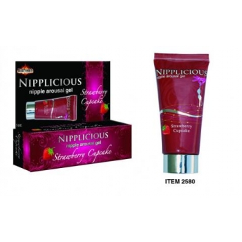 Nipplicious Nipple Arousal Gel - Strawberry Cupcake 1 Ounce