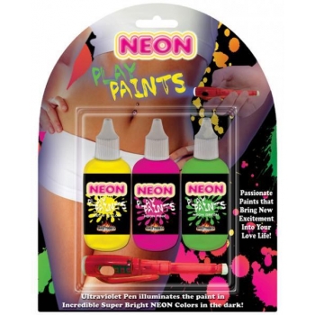 Neon Body Paints 3 Pack Carded