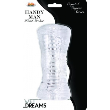 Wet Dreams Handy Man Hand Stroker Clear