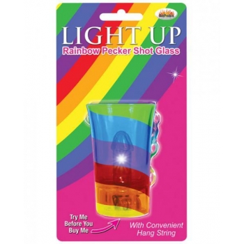 Light Up Rainbow Pecker Shot Glass