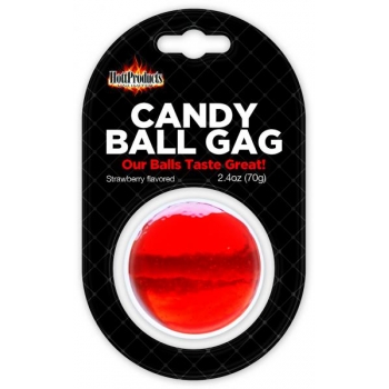 Candy Ball Gag Strawberry Flavored