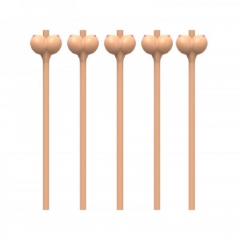 Boobie Straws Beige 6 Pack