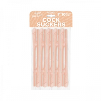 Cock Suckers Pecker Straws - Vanilla Lovers 10pk