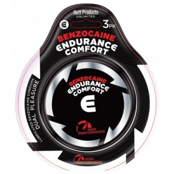 Endurance Comfort Benzocaine - Condoms 3pk