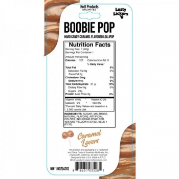 Boobies Pop Caramel Lovers Sucker