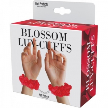 Blossom Luv Flower Cuffs - Red