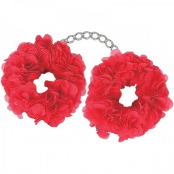 Blossom Luv Flower Cuffs - Red