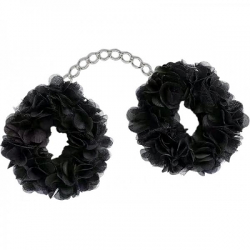 Blossom Luv Cuffs - Flower Cuffs Black