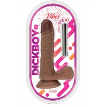 Dickboy Vibes Chocolate Lovers 8 In Rechargeable Bullet