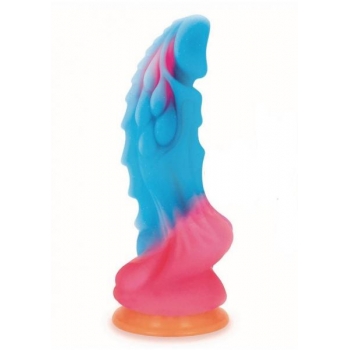 Alien Nation Glow Dragon Dildo - Multicolor