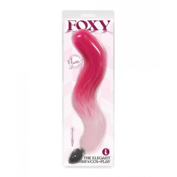 Foxy Tail Silicone Butt Plug Pink