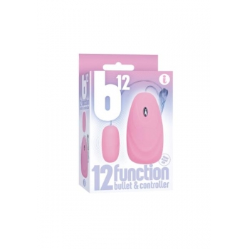 B12 Bullet Vibrator and Controller - Pink