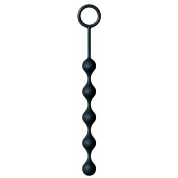 The Nines S Drops Silicone Anal Beads in Black