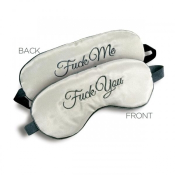 F-ck Me / F-ck You Silk Mask Blindfold