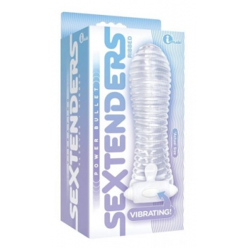 The Nines Vibrating Sextenders Ribbed Clear