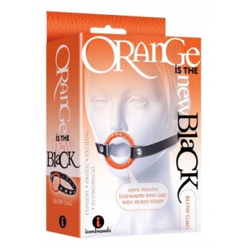 9's Black Blow Gag - Classic Bondage Accessory