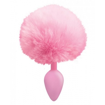 The 9's Cottontails Silicone Bunny Tail Butt Plug Pink