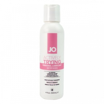 JO Actively Trying W/o Parabens 4 Oz - Fertility-Friendly Lubricant