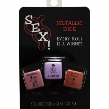 Sex! Metallic Dice - Spice Up Your Love Life