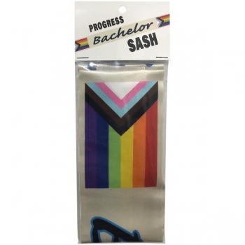 Progress Bachelor Sash - Rainbow