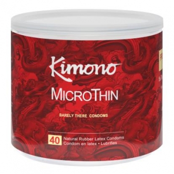 Kimono Microthin Ultra Thin 40 Ct Fishbowl