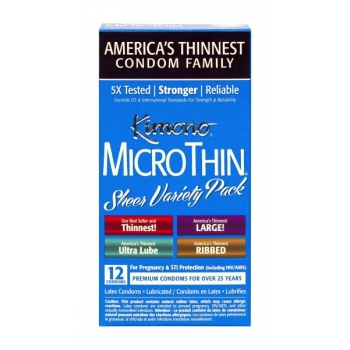 Kimono Mico Thin Variety 12 Pack Condoms