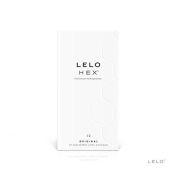 Lelo Hex Original Latex Condom - 12 Pack