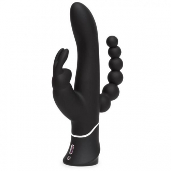 Happy Rabbit Triple Curve Black Vibrator