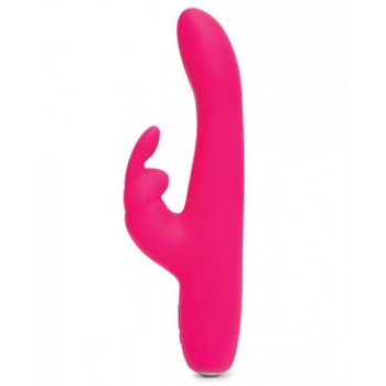 Happy Rabbit Slimline Curve Rechargeable Vibrator in Pink