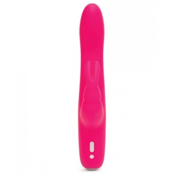 Happy Rabbit Slimline Curve Rechargeable Vibrator in Pink