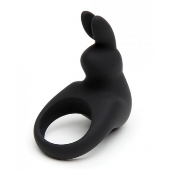 Happy Rabbit Rechargeable Rabbit Cock Ring Black