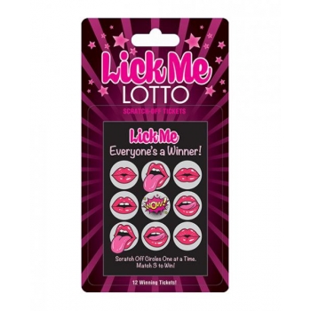 Lick Me Lotto 12 Winning Tickets