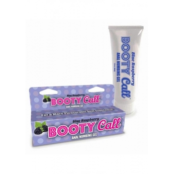 Booty Call Blue Raspberry Anal Numbing Gel - 1.5 Oz