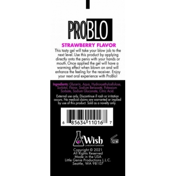 Problo Oral Pleasure Gel Strawberry