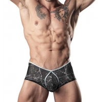 Marble Mesh Mini Short - Black Medium