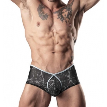 Marble Mesh Mini Short Black Medium