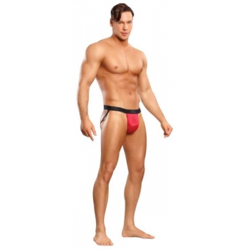 Jock Satin Lycra in Red - Stylish Comfort