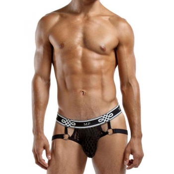 Peep Show Jock Strap Ring Black S/M