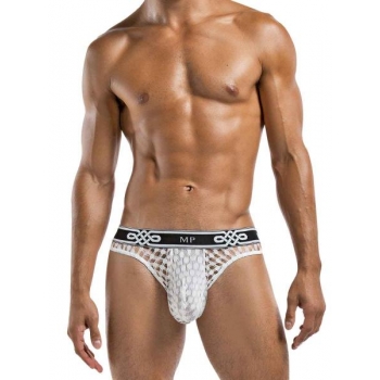 Peep Show Lo Rise Thong White Small/Medium