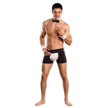 Male Power Butt-ler Costume - Black