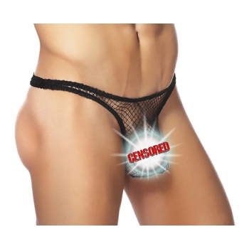 Male Power Stretch Bong Thong - Small/Medium Black